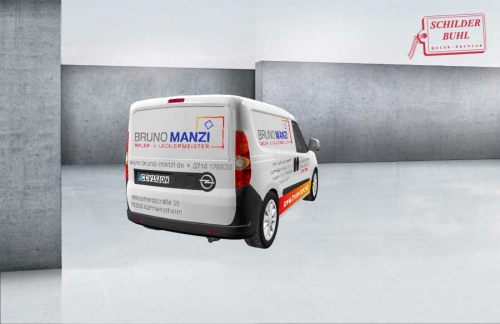 3D Fahrzeugvorlagen für Fahrzeugfolierung