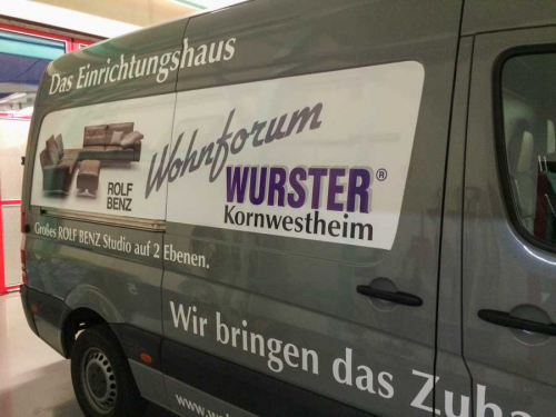 Autobeschriftung auf Sprinter von SCHILDER BUHL in Kornwestheim (Stuttgart)