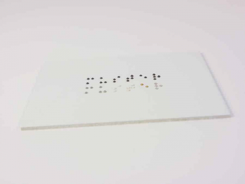 Blindenschrift kugelfarben