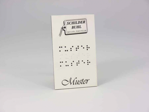 Blindenschrift kunststoff