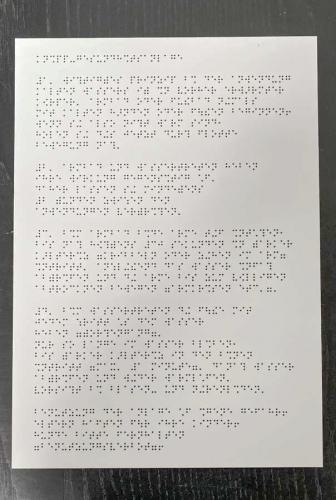 dibond Blindenschrift