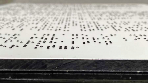 dibond Brailleschrift