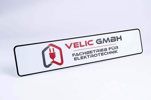 Digitaldruck-Nummernschild für Parkplätze – individuell