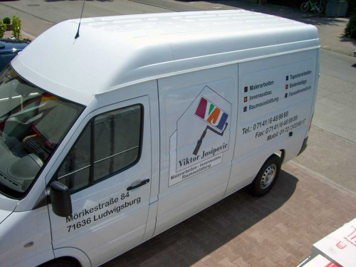 Fahrzeugfolierung auf Kastenwagen