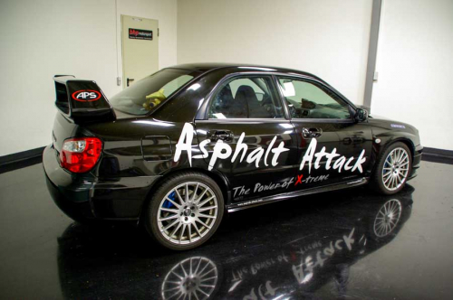 Fahrzeugbeschriftung auf einem Subaru - Fahrzeugfolierung von SCHILDER BUHL in Kornwestheim (Stuttgart) 