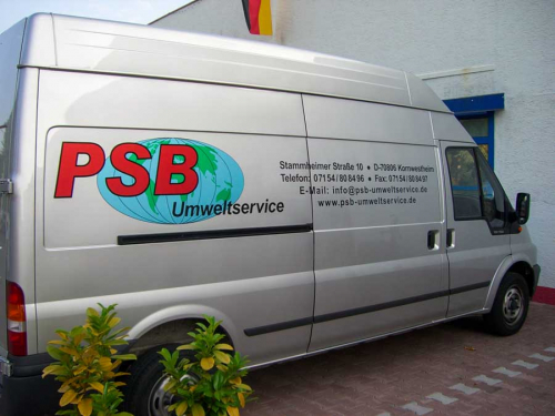 Fahrzeugbeschriftung Transit