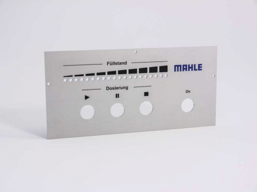 Frontplatte Aluminium mit Druck