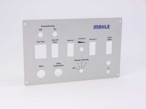 Frontplatte bedruckt