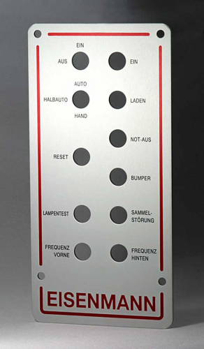 Frontplatte Untereloxaldruck