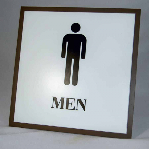 Hotelschild - Schrift erhaben