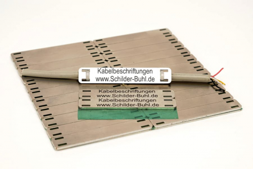 Edelstahlschild für Kabelbeschriftung