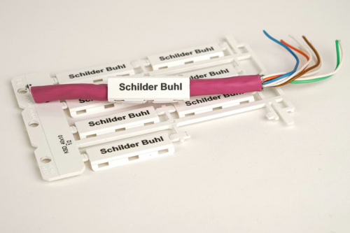 Kabelbeschriftung - Kabelschild mit Kabelbinderbefestigung