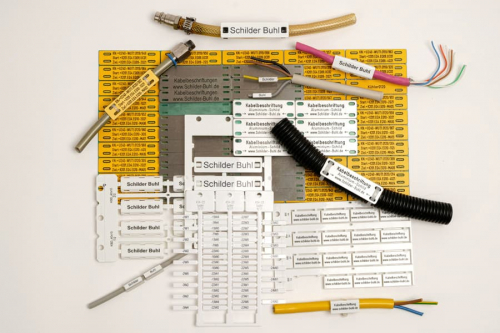 Kabelbeschriftung - Kabelschilder/Schlauchschilder Kennzeichnung