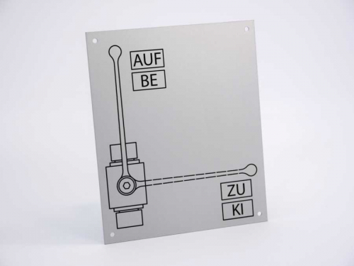 maschinenschild Industriedruck