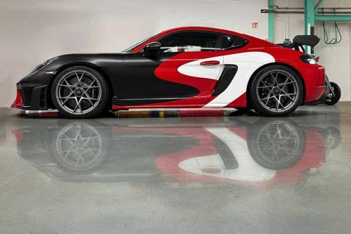 Porsche Cayman GT4 RS Carwrapping, Fahrzeugfolierung, Vollfolierung