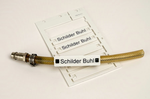 Schlauchschild Druckluft - Kabelbeschriftung