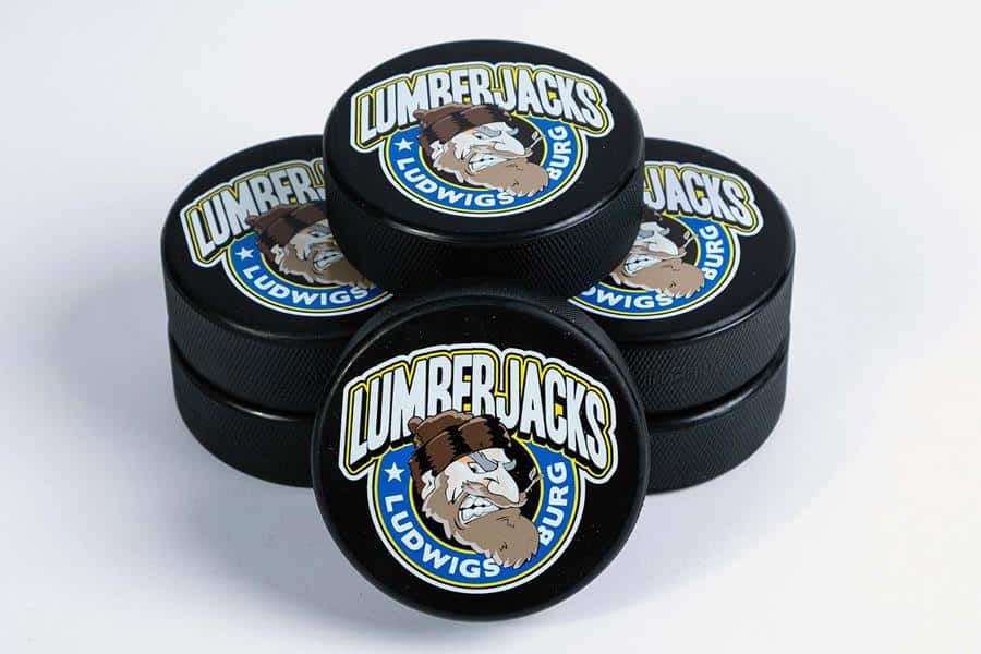 UV-Direktdruck auf Eishockeypucks